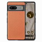 Per la custodia del telefono con cover posteriore in pelle con texture in fibra di carbonio Google Pixel 7, For Google Pixel 7