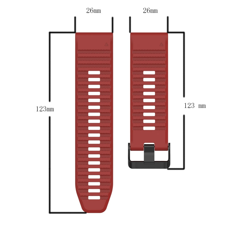 Cinturino in silicone 26 mm per Garmin Descent MK2i