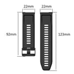 Cinturino in silicone 22 mm per Garmin Epix Gen 2