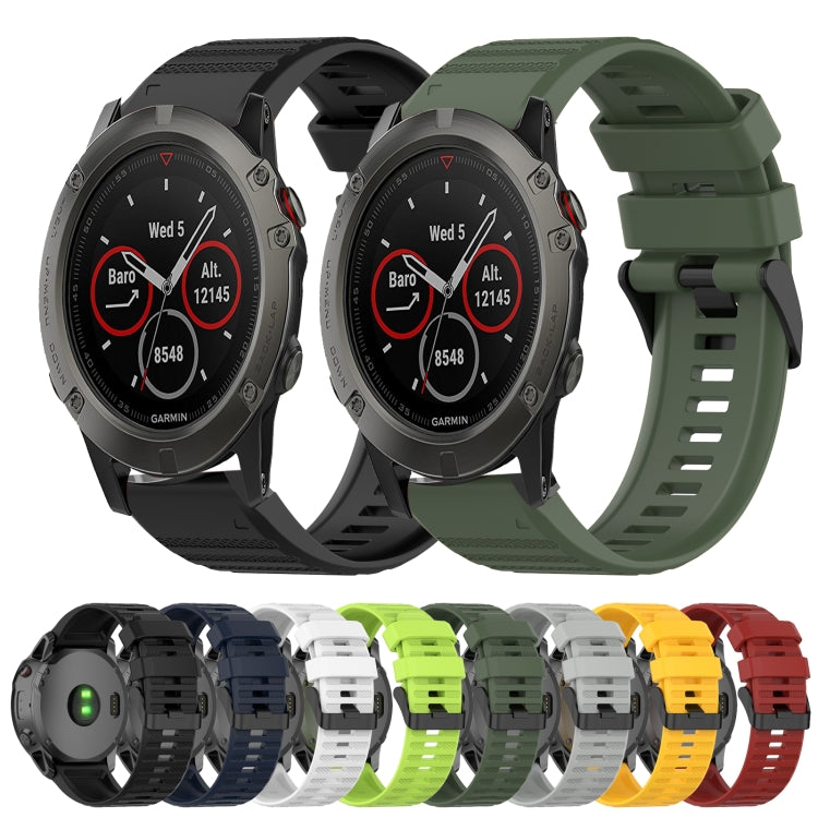 Cinturino in silicone 22 mm per Garmin Fenix 5