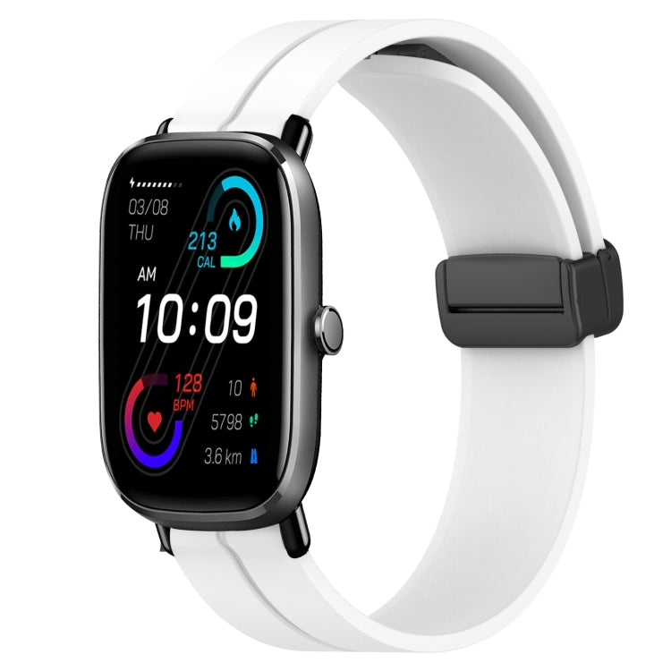 Cinturino in silicone 20mm con chiusura magnetica per Amazfit GTS
