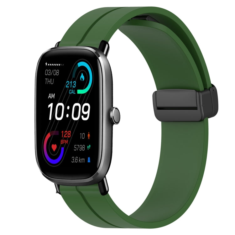 Cinturino in silicone 20mm con chiusura magnetica per Amazfit GTS