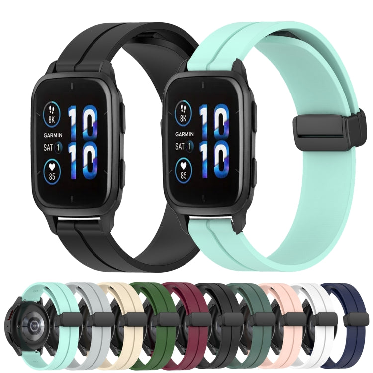 Cinturino in silicone 20 mm con chiusura magnetica per Garmin Ven