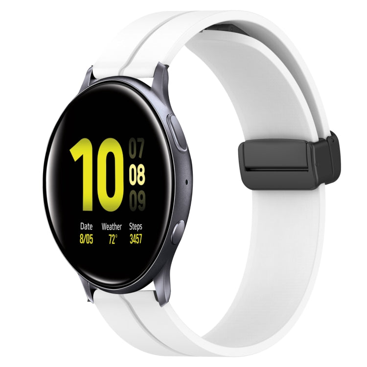 Cinturino in silicone 20mm con chiusura magnetica per Samsung