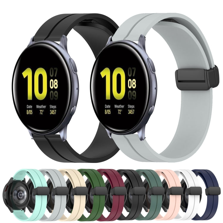 Cinturino in silicone 20mm con chiusura magnetica per Samsung