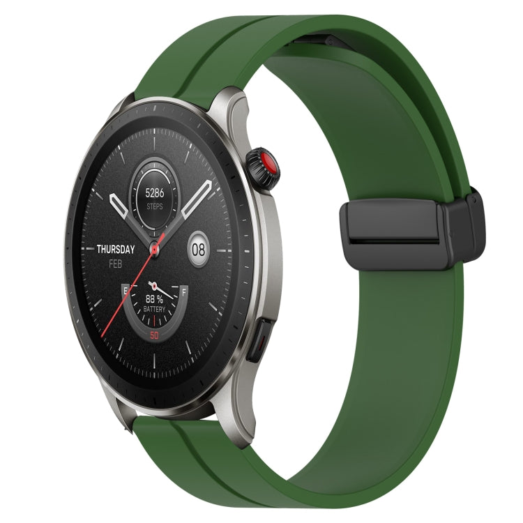 Cinturino in silicone 22 mm con chiusura magnetica per Amazfit GT