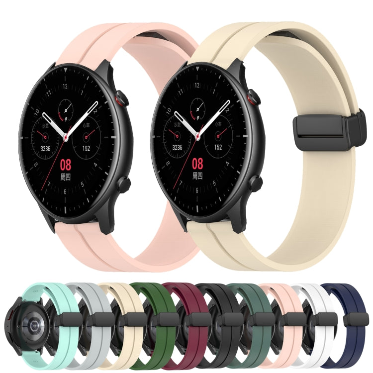 Cinturino in silicone 22 mm con chiusura magnetica per Amazfit GT