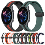 Cinturino in silicone 22 mm con chiusura magnetica per Amazfit GT