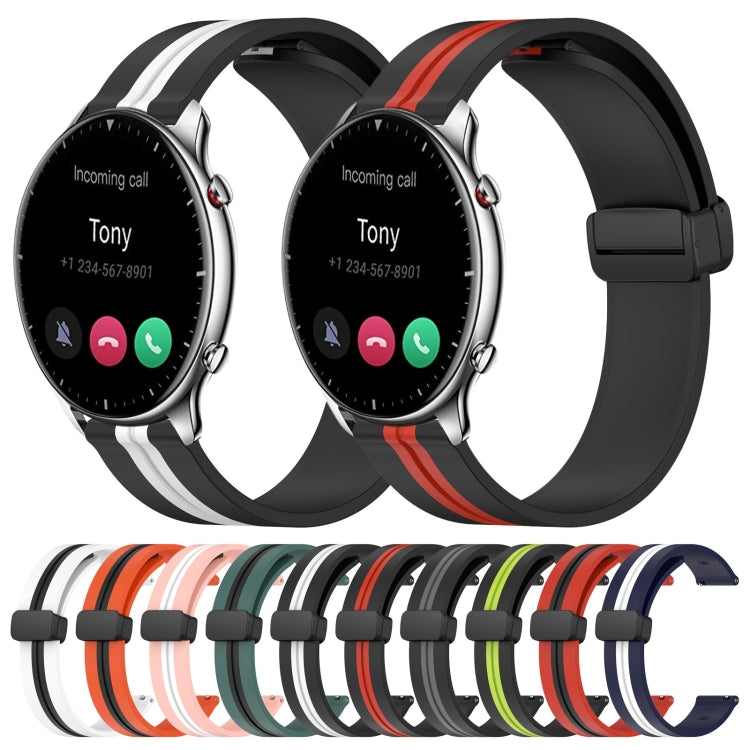 Cinturino in silicone 22 mm con chiusura magnetica per Amazfit GT