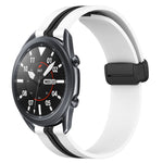 Cinturino in silicone 22 mm con chiusura magnetica per Samsung Ga