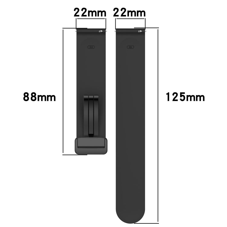 Cinturino in silicone 22 mm con chiusura magnetica per Samsung Ge