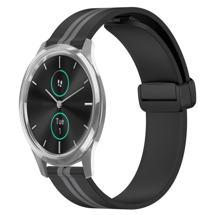 Cinturino in silicone 20 mm con chiusura magnetica per Garmin Ven