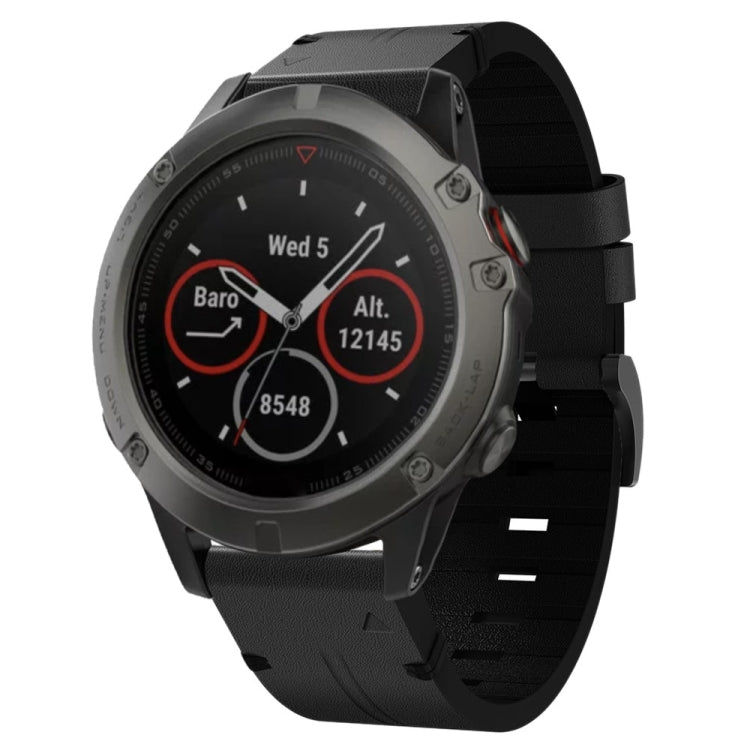 Cinturino in pelle 26mm per Garmin Fenix e Tactix