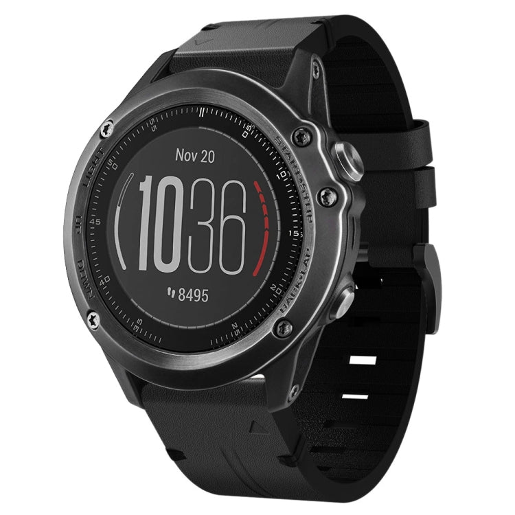 Cinturino in pelle 26mm per Garmin Fenix e Tactix