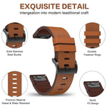 Cinturino in pelle 22 mm per Garmin Fenix 6 e 5