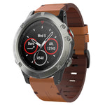 Cinturino in pelle 22 mm per Garmin Fenix 6 e 5