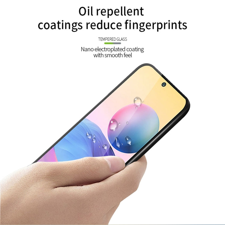 Pellicola in vetro temperato con schermo curvo antideflagrante MOFI 9H 3D, For Xiaomi Redmi Note 12 China, For Xiaomi Redmi Note 12 Pro / Note 12 Pro+