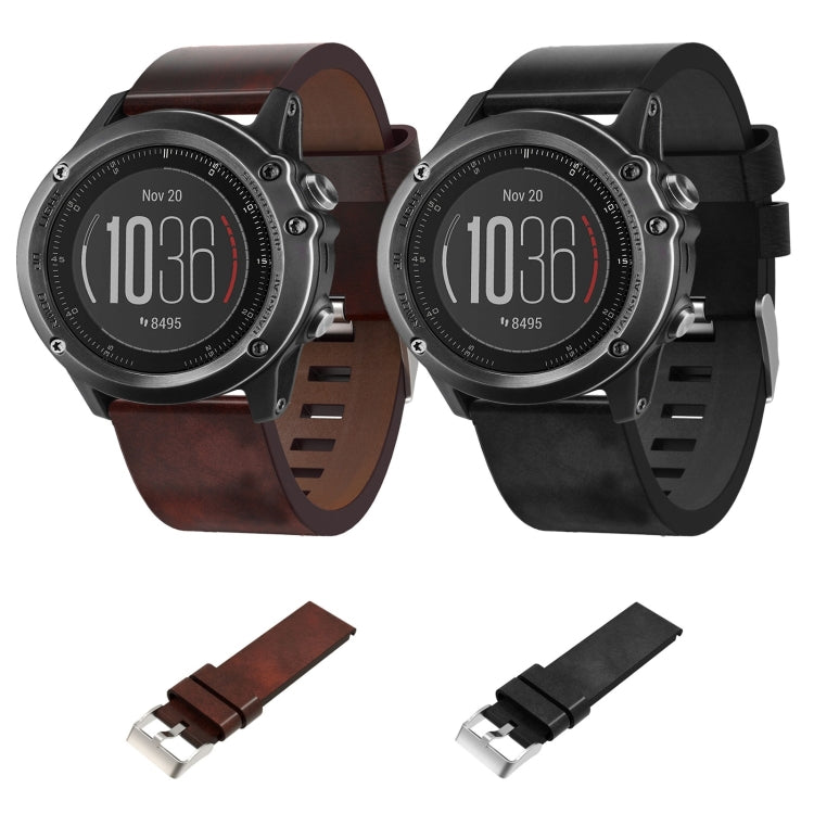 Cinturino in pelle 26 mm per Garmin Descent MK2i