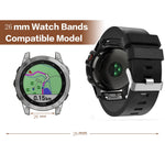 Cinturino in pelle 26 mm per Garmin Descent MK2i