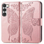 Custodia in pelle goffrata per Samsung Galaxy S23 Ultra 5G