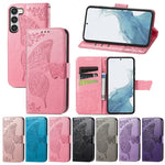 Custodia in pelle goffrata per Samsung Galaxy S23 Ultra 5G
