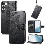 Custodia in pelle goffrata per Samsung Galaxy S23 Ultra 5G