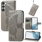 Custodia in pelle goffrata per Samsung Galaxy S23 Ultra 5G