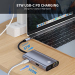 Adattatore docking station USB C 7 in 1 con HDMI 4K