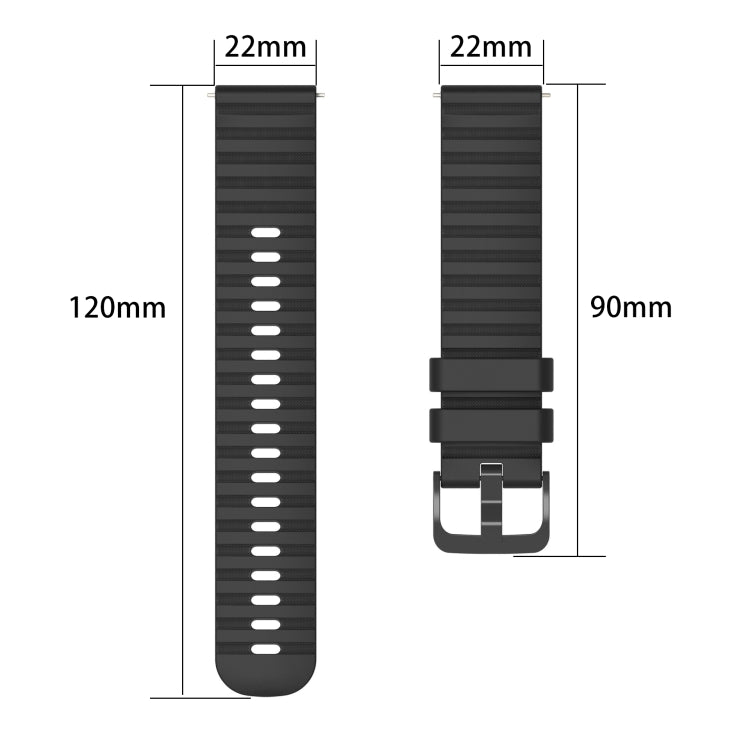 Cinturino in silicone 22 mm per Samsung Gear S3 Classic e Frontie