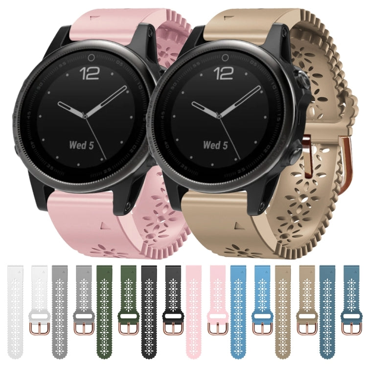 Cinturino in silicone 20 mm donna per Garmin Fenix 5S Plus