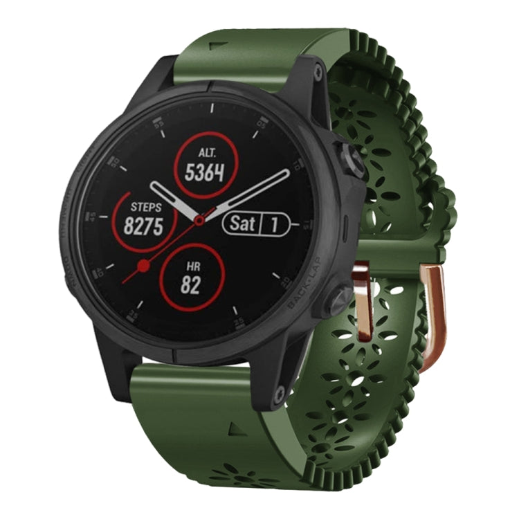 Cinturino in silicone 20 mm donna per Garmin Fenix 5S Plus