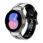 Cinturino in silicone con trama curva per Galaxy Watch 5 44mm