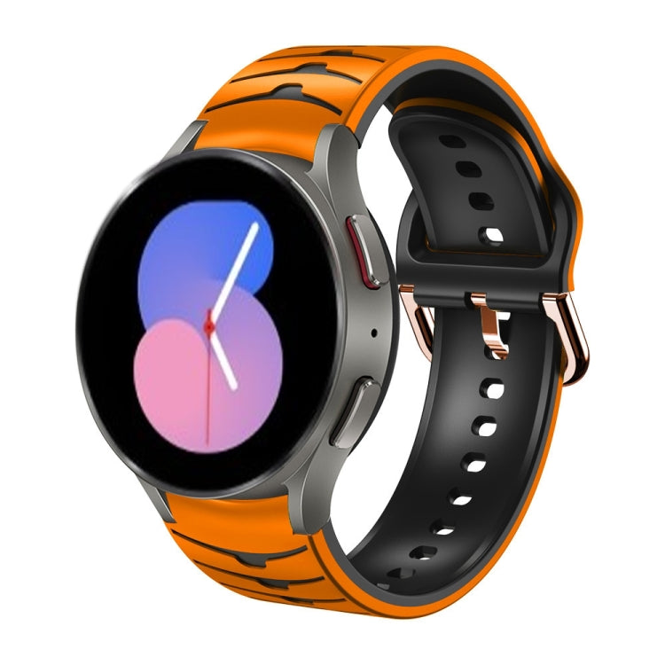 Cinturino in silicone con trama curva per Galaxy Watch 5 44mm