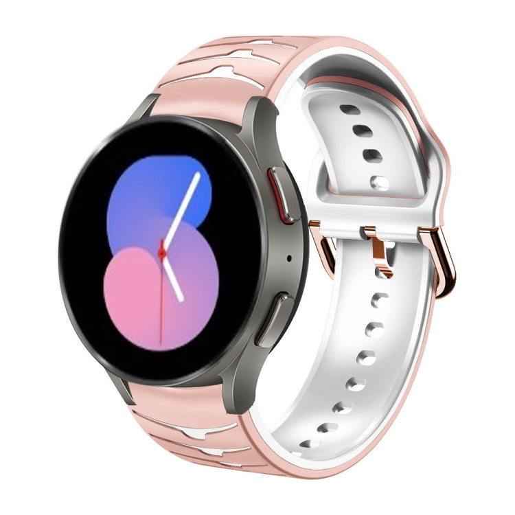 Cinturino in silicone con trama curva per Galaxy Watch 5 44mm