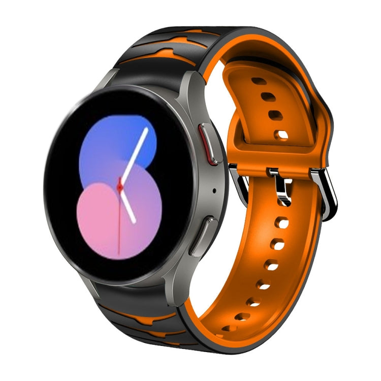 Cinturino in silicone con trama curva per Galaxy Watch 5 44mm