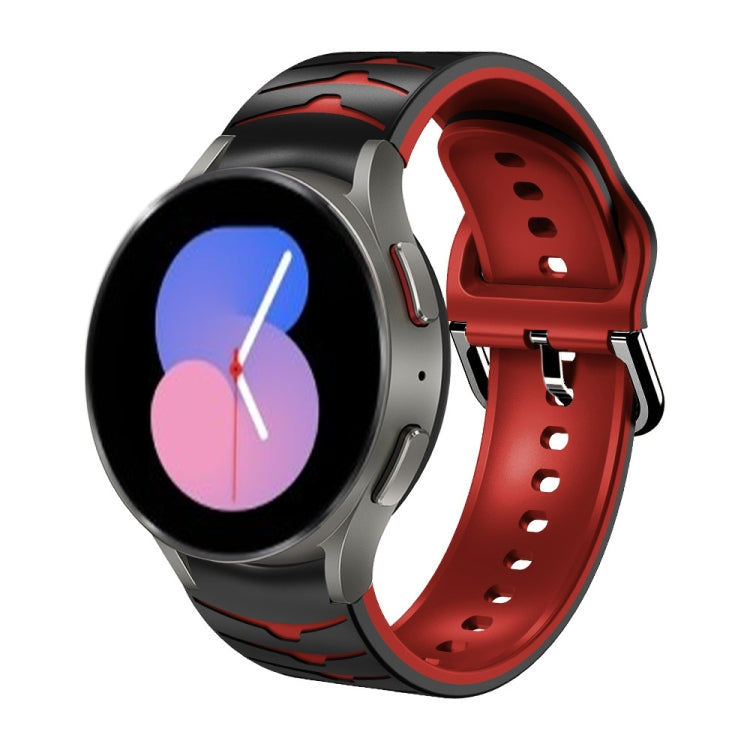 Cinturino in silicone con trama curva per Galaxy Watch 5 44mm