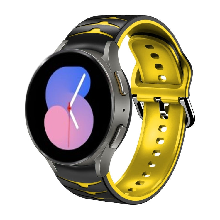 Cinturino in silicone con trama curva per Galaxy Watch 5 44mm