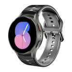 Cinturino in silicone con trama curva per Galaxy Watch 5 44mm