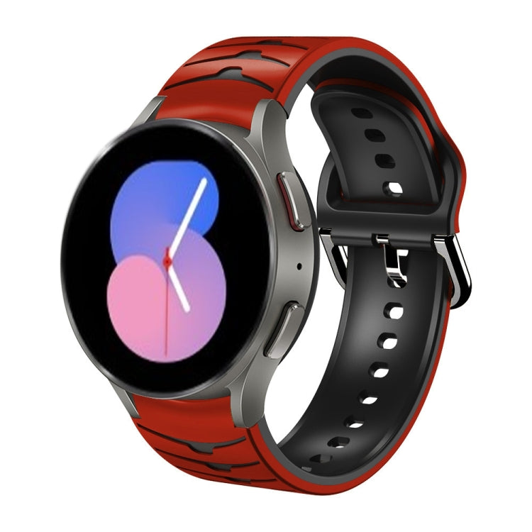 Cinturino in silicone con trama curva per Galaxy Watch 5 44mm