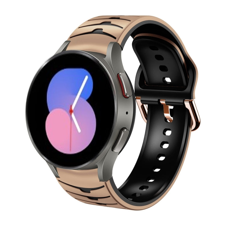 Cinturino in silicone con trama curva per Galaxy Watch 5 44mm