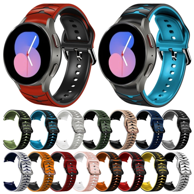 Cinturino in silicone con trama curva per Galaxy Watch 5 44mm