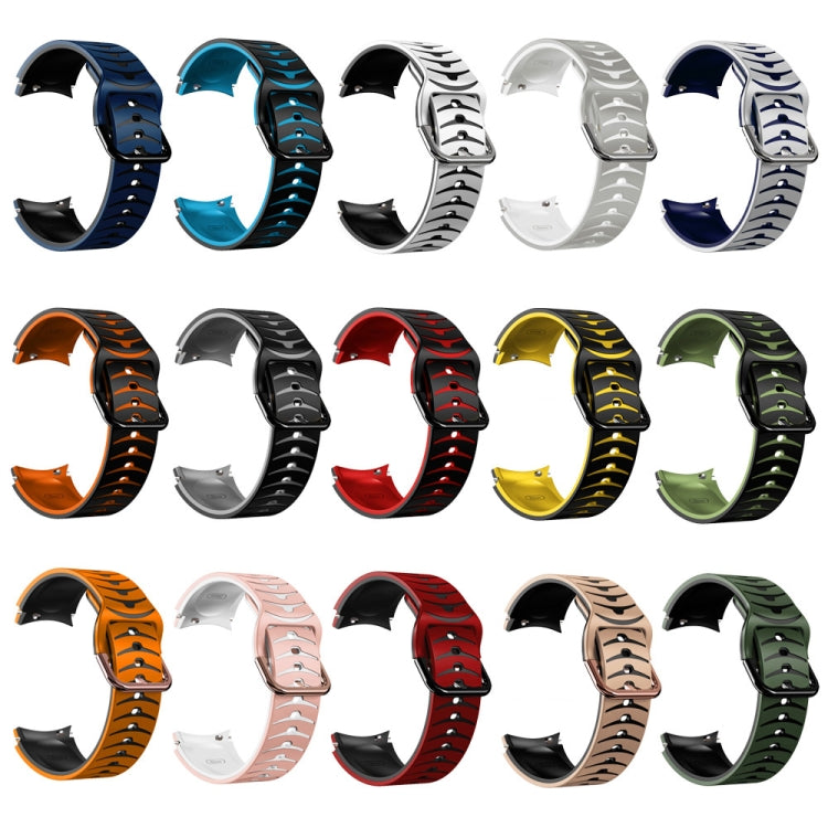 Cinturino in silicone con trama curva per Galaxy Watch 5 44mm