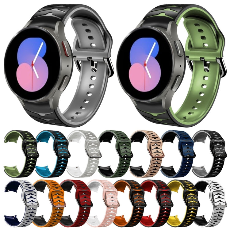 Cinturino in silicone con trama curva per Galaxy Watch 5 40mm