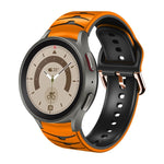 Cinturino in silicone con trama curva per Galaxy Watch 5 Pro 45mm