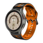 Cinturino in silicone con trama curva per Galaxy Watch 5 Pro 45mm