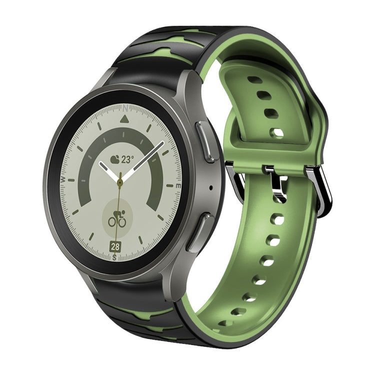 Cinturino in silicone con trama curva per Galaxy Watch 5 Pro 45mm