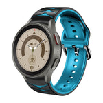 Cinturino in silicone con trama curva per Galaxy Watch 5 Pro 45mm