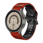 Cinturino in silicone con trama curva per Galaxy Watch 5 Pro 45mm