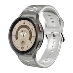 Cinturino in silicone con trama curva per Galaxy Watch 5 Pro 45mm