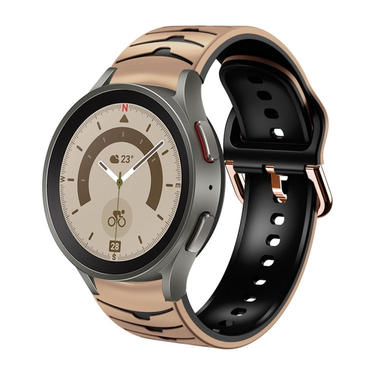 Cinturino in silicone con trama curva per Galaxy Watch 5 Pro 45mm
